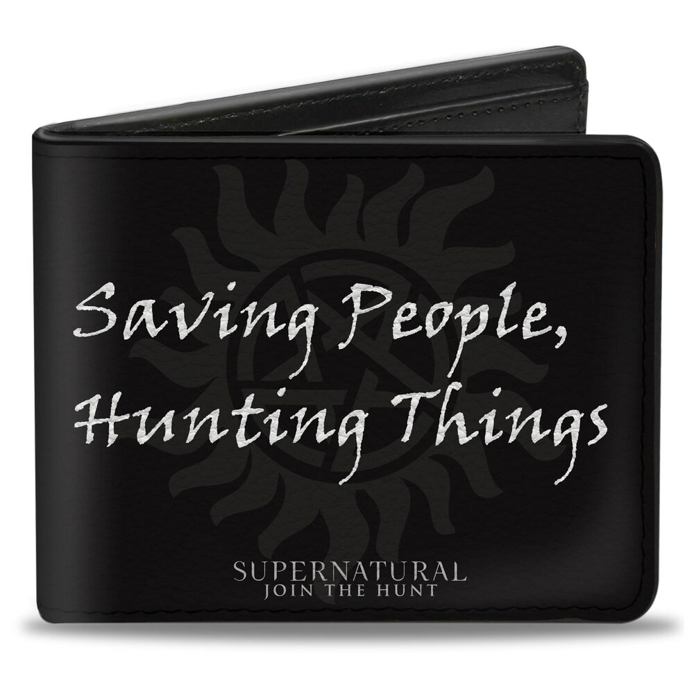 3633 Bifold Wallet Supernatural, 4.0" x 3.5"